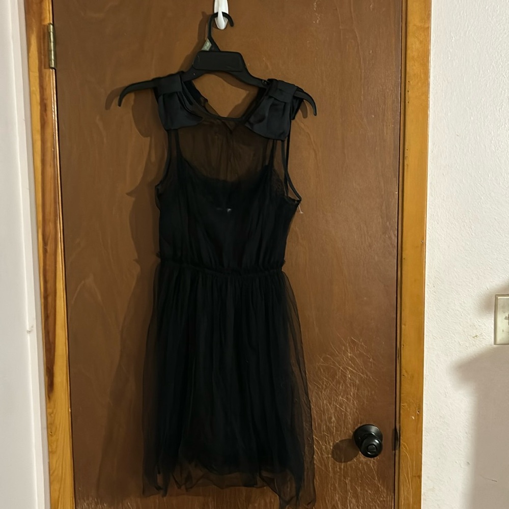 Black shear dress